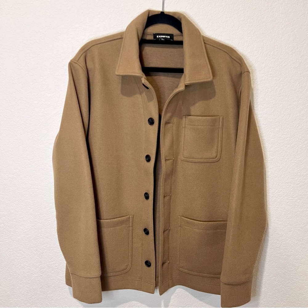 Express Fleece Chore Shirt Jacket